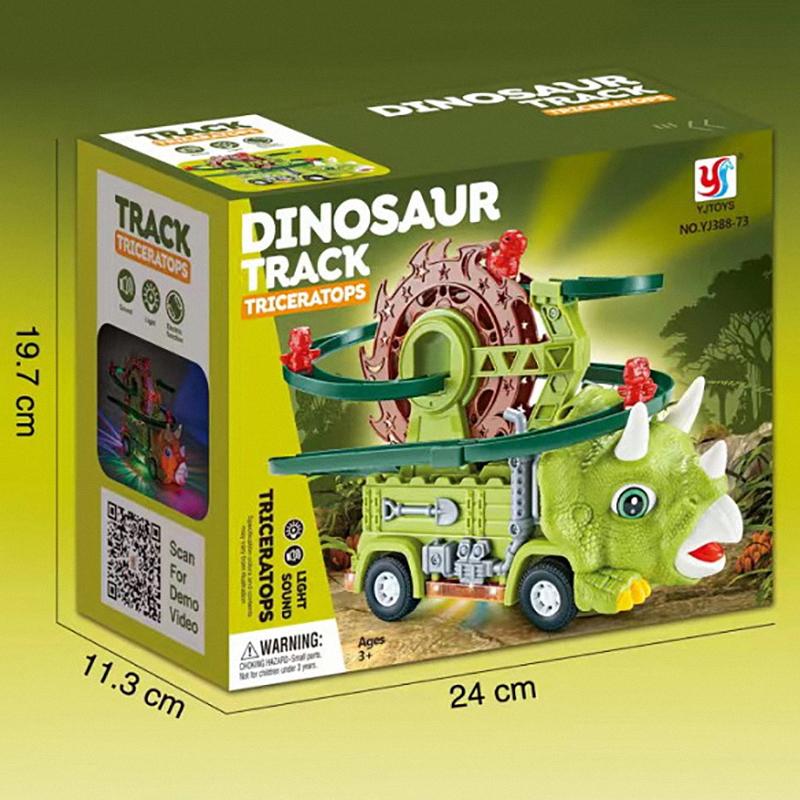 Track Toy Car Triceratops Climbing Stairs Universal Driving