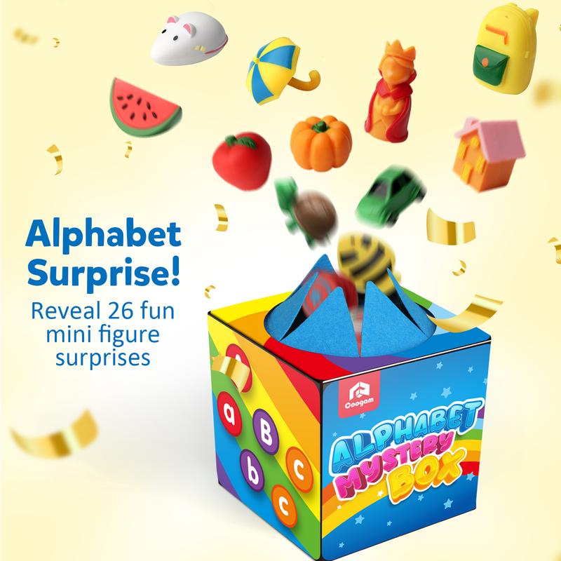 26pcs Alphabet Mystery Surprise Box, Letter Matching and Sorting Game, Educational Toy Gift for Kids