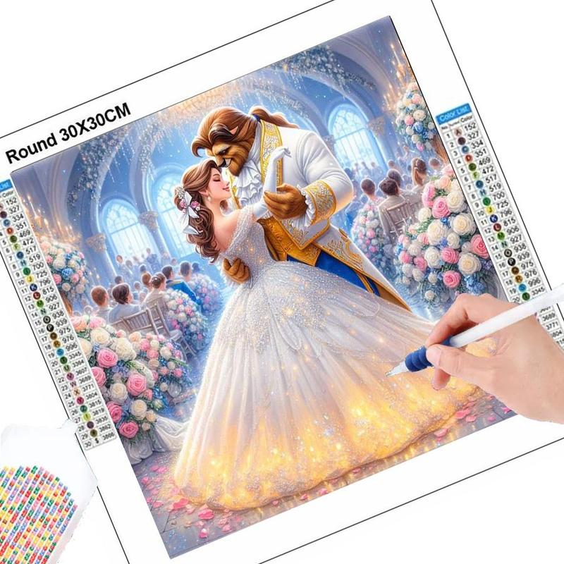 Cartoon Pattern DIY Diamond Arts Colorful Painting Kit without Frame, DIY 5D Diamond Arts Colorful Painting for Home Bedroom Wall Decor