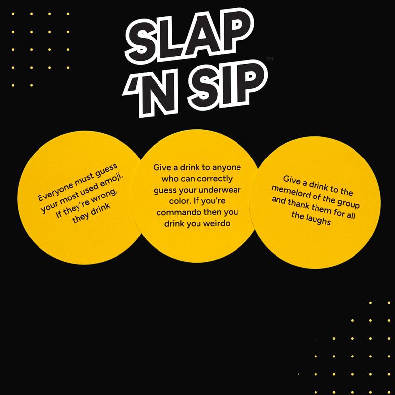 Slap 'N Sip - The Viral Sticky Hand Game - Adult Party Game