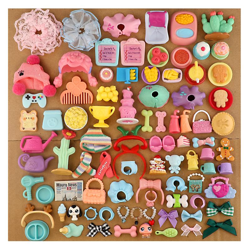 Minilpsshop 15 PC miniature cat and dog Accessories Random Collection