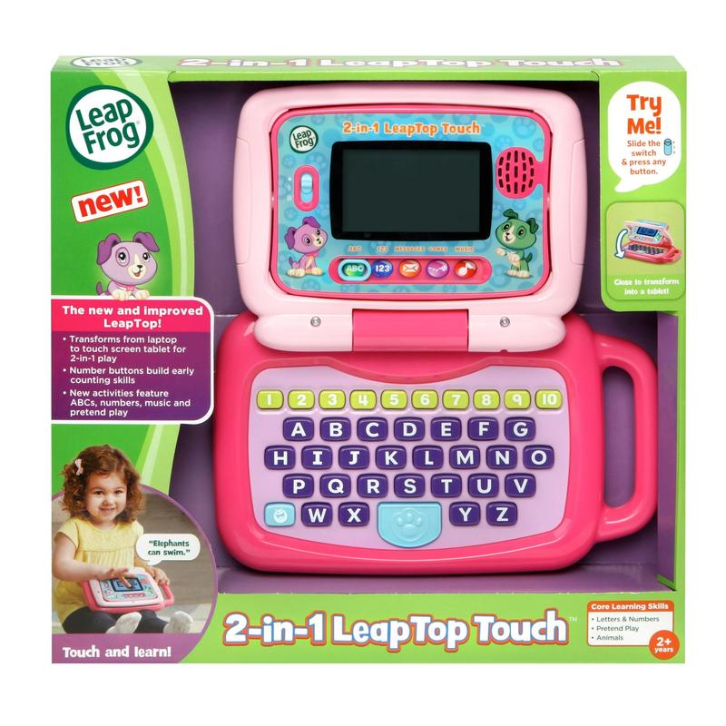 LeapFrog 2-in-1 LeapTop Touch for Toddlers - Electronic Learning System, Teaches Letters & Numbers