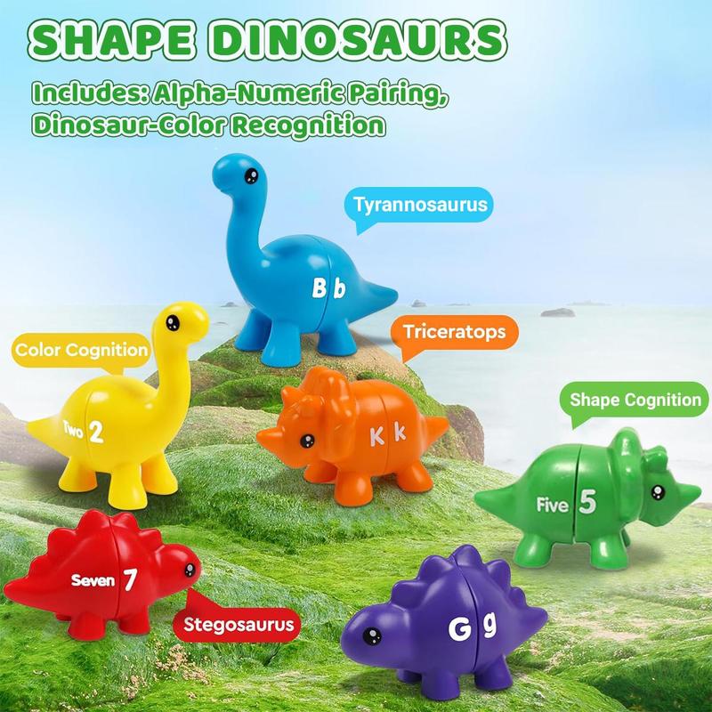 Dinosaur Shape Pairing Early Education Puzzle Toy, 1 Set Colorful Dinosaur Shape Matching Toy, Educational Toy for Kids