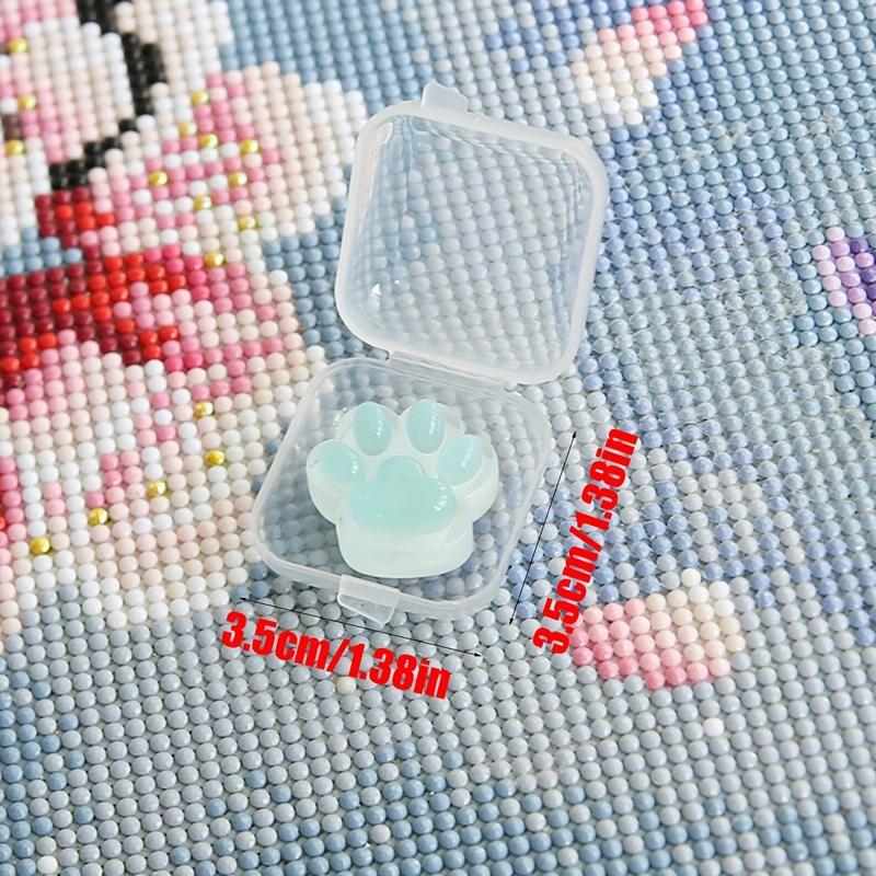 Random Color Cute Cat Paw Design Self-adhesive Cover, Embroidery Accessories, Canvas Protective Film Fixing Tools