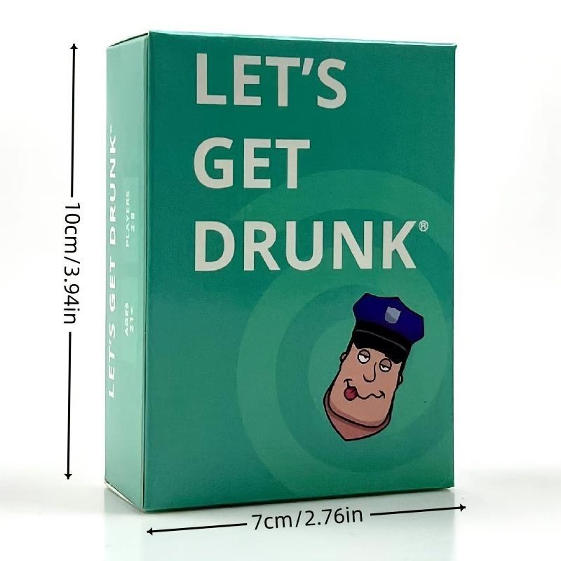 Let's Get Drunk Card Game, 1 Count Hilarious Drinking Game Card, Perfect for Parties and Social Gatherings, Party Game Supplies