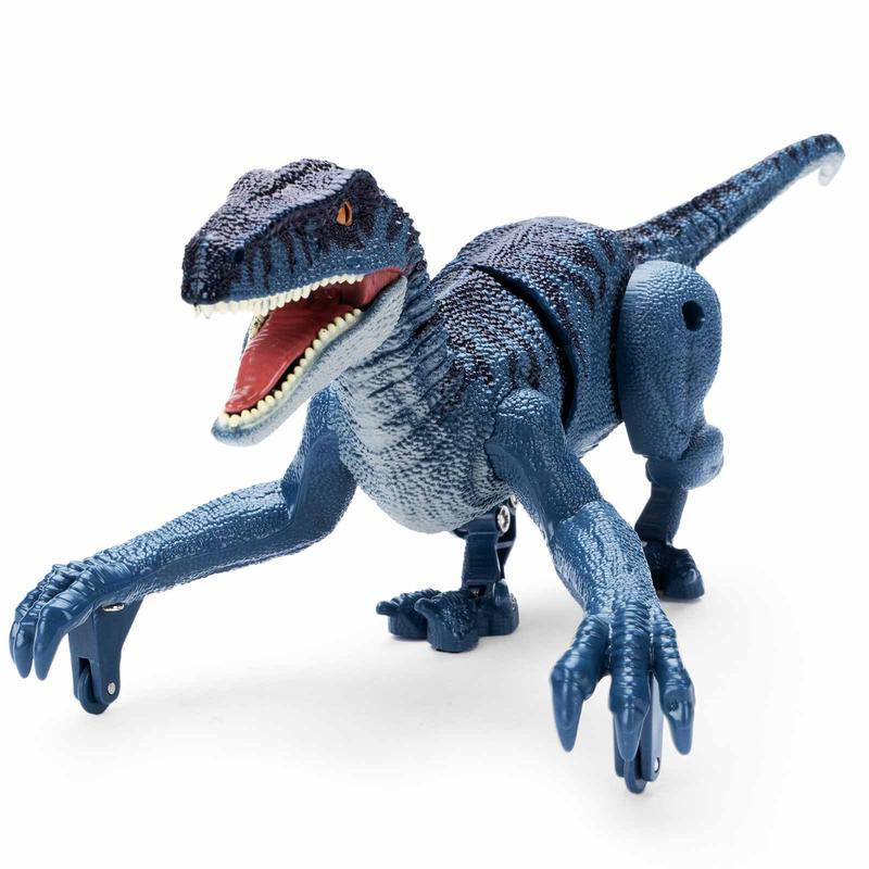 Remote Control Dinosaur Toys Kids - Jurassic Velociraptor Toys Imitates Walking and Sounds - Robot Toys That Can Sing, Shaking Head and Tail