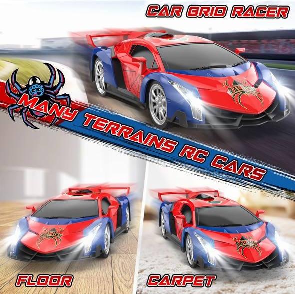 Growsland 2024 rc car, RC car for boys and kids 1:18 electric toy car, hobby racing car toy with light and controller, birthday gift for boys and girls aged 3-9, holiday gift