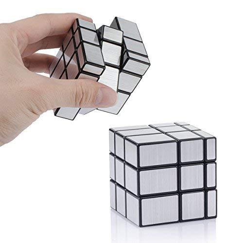 D-FantiX Shengshou glossy  Cube 3x3x3 Speed Cube 3x3 glossy Blocks Cube Different Shapes bright gray Cube 57mm rubixcubegame