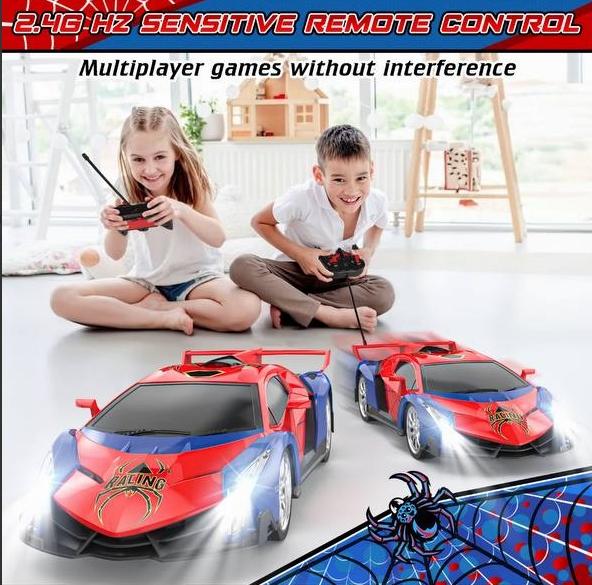 Growsland 2024 rc car, RC car for boys and kids 1:18 electric toy car, hobby racing car toy with light and controller, birthday gift for boys and girls aged 3-9, holiday gift