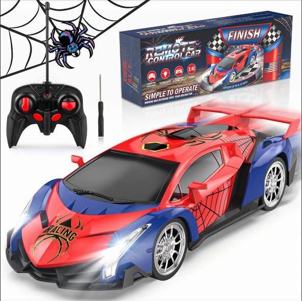 Growsland 2024 rc car, RC car for boys and kids 1:18 electric toy car, hobby racing car toy with light and controller, birthday gift for boys and girls aged 3-9, holiday gift