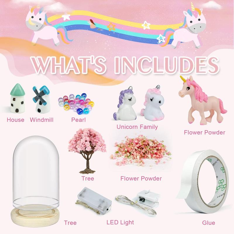 Christmas gift Make Your Own Unicorn Night Light Craft Kit for Kids - Fun Arts & Crafts Project for Girls Ages 5-9 Unicorn Gift for Christmas and More