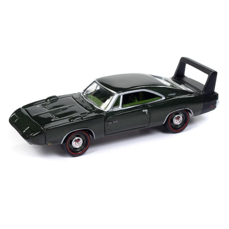 1969 Dodge Charger Dark Green Poly Johnny Lightning