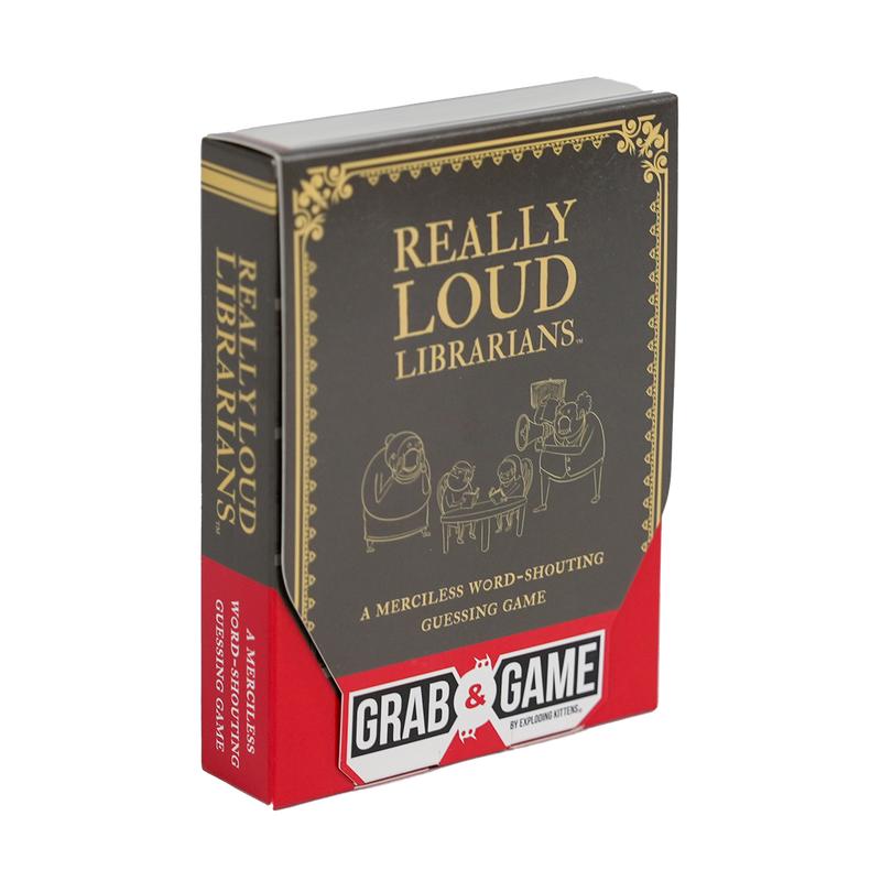 Really Loud Librarians: Grab & Game Edition by Exploding Kittens - A travel-friendly, merciless word-shouting guessing game!