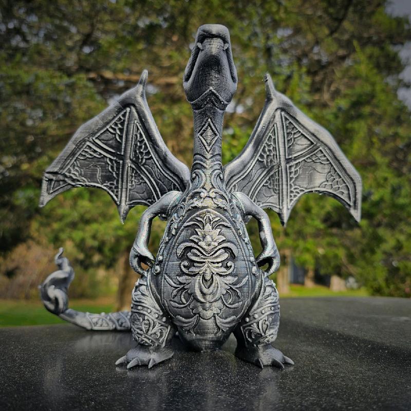 Charizard Jumbo 3d Printed Pokemon Statue Hand Painted