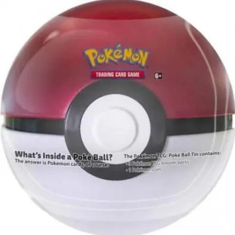 Pokemon TCG Poke ball Factory Sealed Contains 3 Booster Packs Pick Your Tin Ultra, Great, or Pokeball