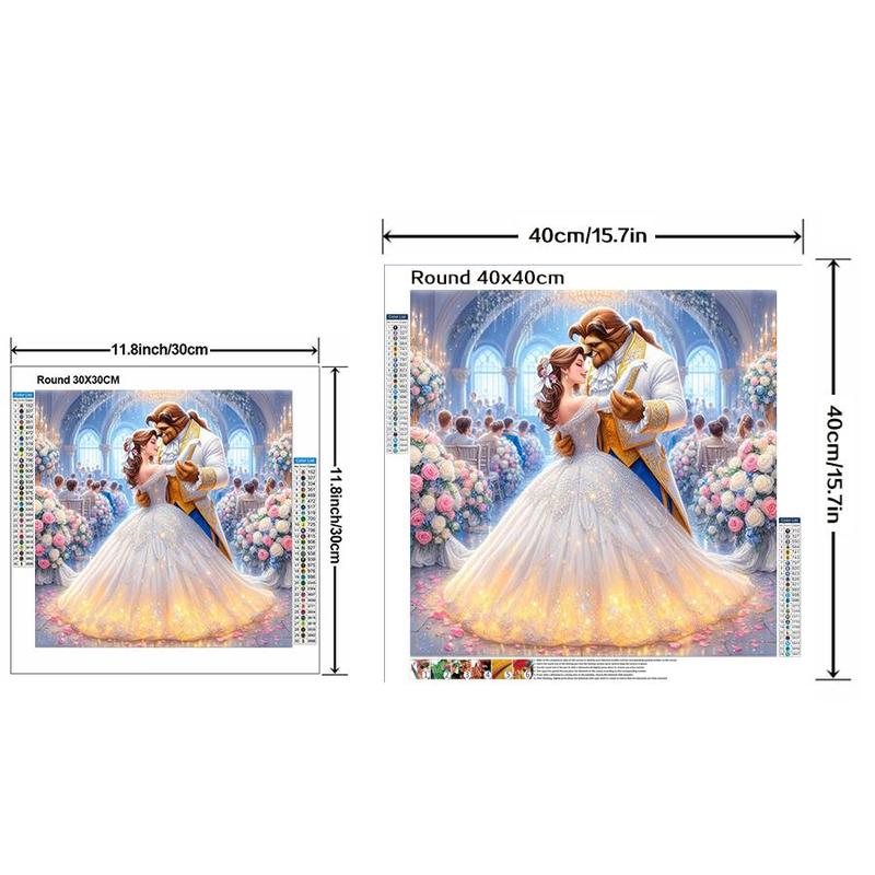 Cartoon Pattern DIY Diamond Arts Colorful Painting Kit without Frame, DIY 5D Diamond Arts Colorful Painting for Home Bedroom Wall Decor