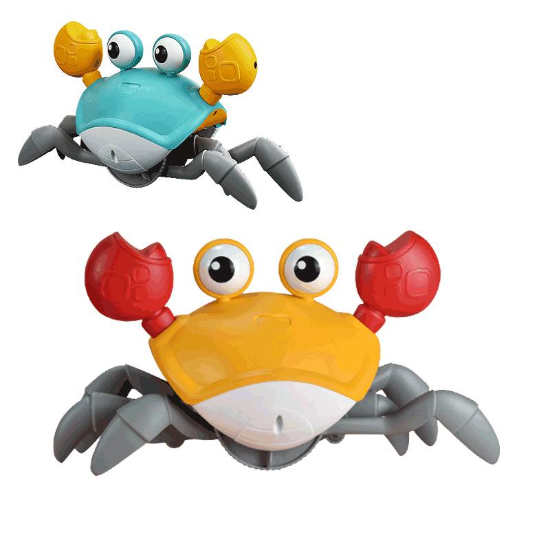 Popular Electric Induction Crab Toy Baby Crawling Walking Obstacle Crawling Toy