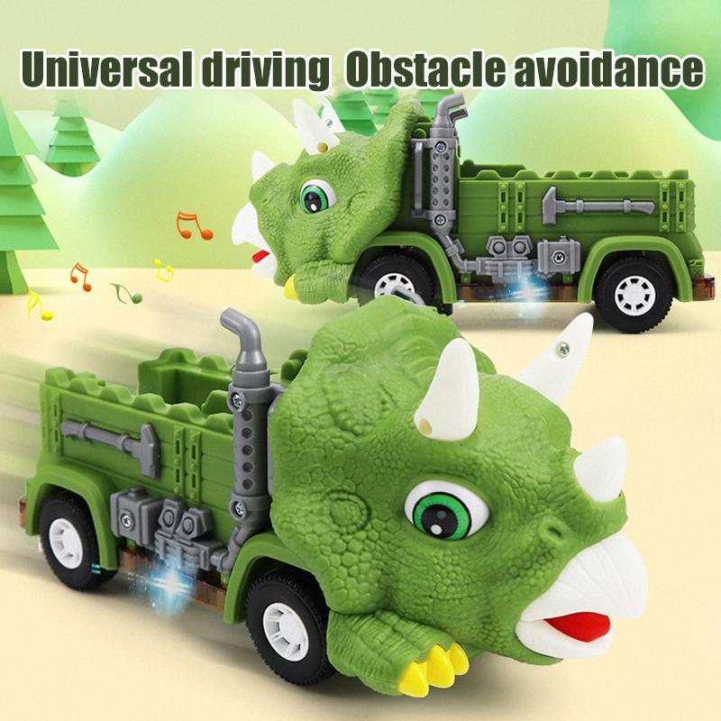 Track Toy Car Triceratops Climbing Stairs Universal Driving