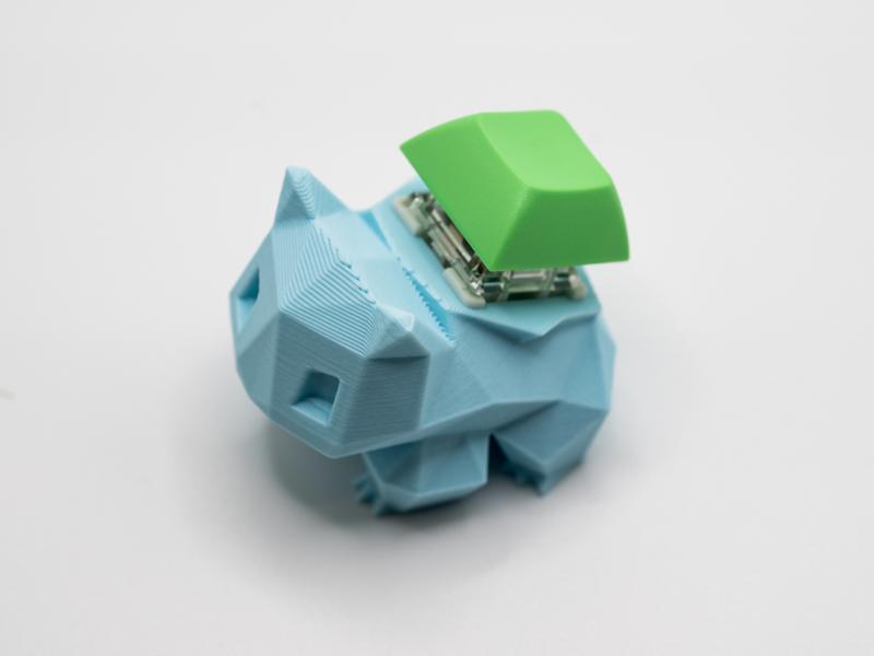 Low Poly Bulbasaur Mechanical Switch Fidget Toy | Stim Toy, Stress Relief, ADHD, ASMR