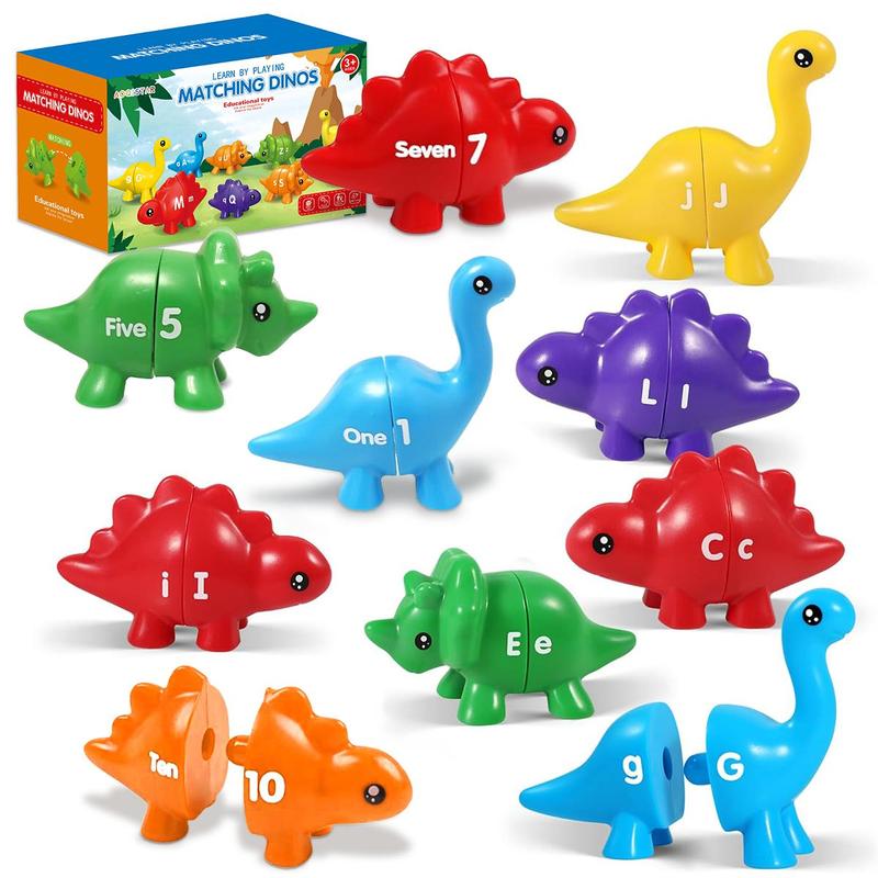 Dinosaur Shape Pairing Early Education Puzzle Toy, 1 Set Colorful Dinosaur Shape Matching Toy, Educational Toy for Kids