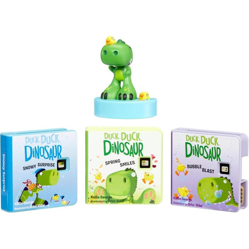 Little Tikes Story Dream Machine Duck, Duck, Dinosaur Story Collection, Storytime, Books, HarperCollins, Audio Play Character, Gift and Toy for Toddlers and Kids Girls Boys Ages 3+ Years