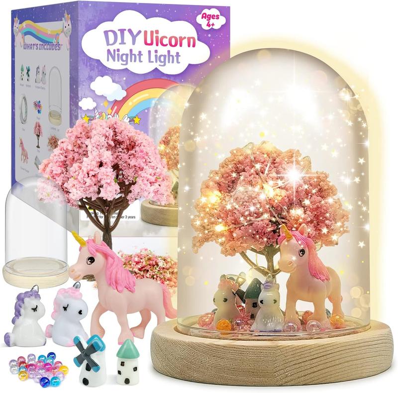 Christmas gift Make Your Own Unicorn Night Light Craft Kit for Kids - Fun Arts & Crafts Project for Girls Ages 5-9 Unicorn Gift for Christmas and More