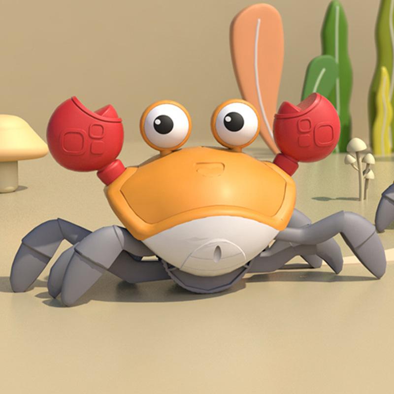 Popular Electric Induction Crab Toy Baby Crawling Walking Obstacle Crawling Toy