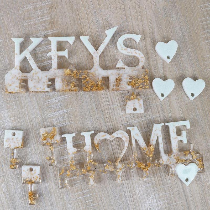 Silicone Key Storage Rack Mold, 1 Count DIY Home Decorative Mold, DIY Home Decor Tool for Drop Glue Handicraft