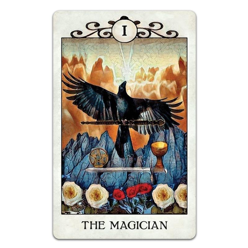 Crow Tarot Deck: 78 Tarot Cards and Guidebook; a divination tool for tarot reading, fortune telling, psychic readings, and spiritual work, tarot card deck, oracle card deck, animal tarot cards