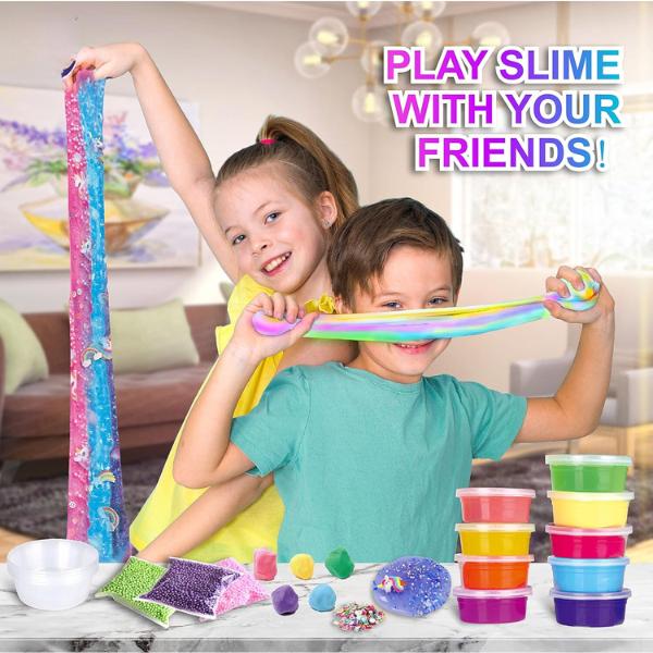 Christmas gift 33 Cups Jumbo Slime Kit for Kids - Soft and Ultimate Slime Pack - Perfect Party Favors Gift Toys for Girls and Boys