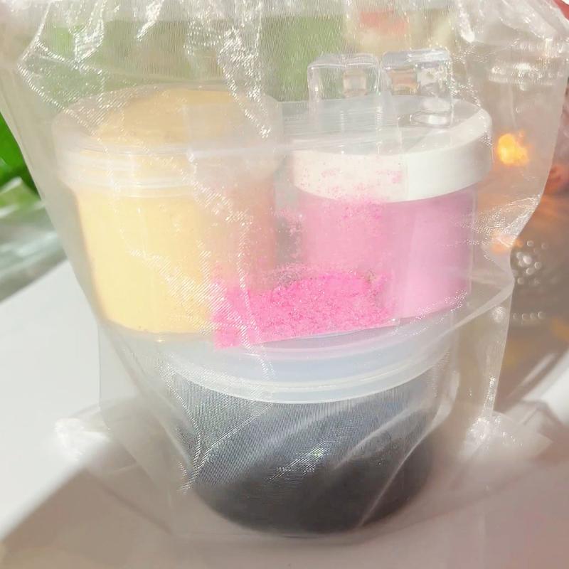 DIY Slime - Pink Milk Shaken Espresso • DIY Slime Kit • Slime Gift Set • Clear Slime + Butter Slime + Sprinkle Mix