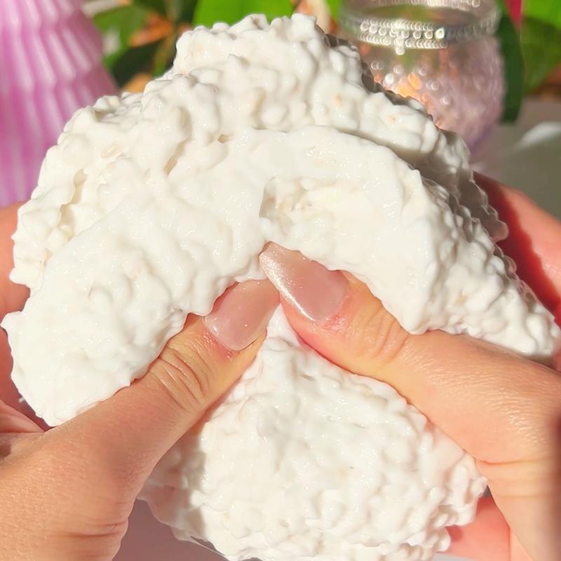 Crunching Through the Snow Slime • Interactive Slime for ASMR • Crunchy Snow Sounds • Slime Gift • Small Perlite Slime