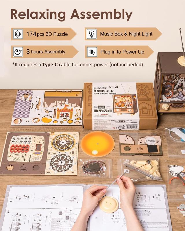 3D Wooden Puzzles for Adults DIY Book Nook Kit 16