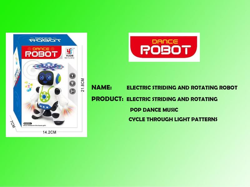 Musical Walking Dancing Robot Toy for Kids, Flashing Lights, 360° Body Spinning, Toddlers Bosys Girls Fun Toy Figure