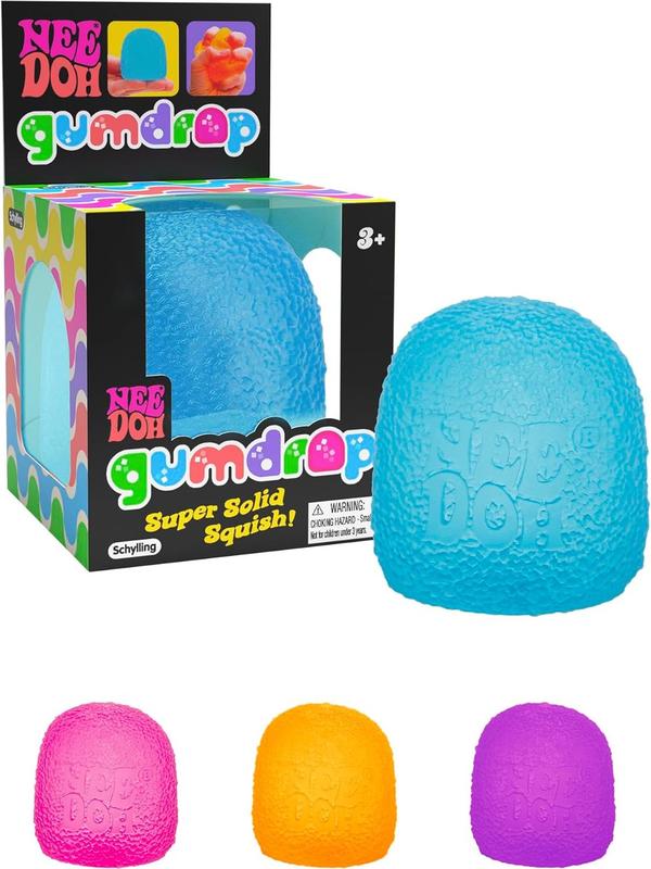 Schylling NeeDoh Gumdrop - Textured Sensory Toy with Super Solid Squish - 2.5