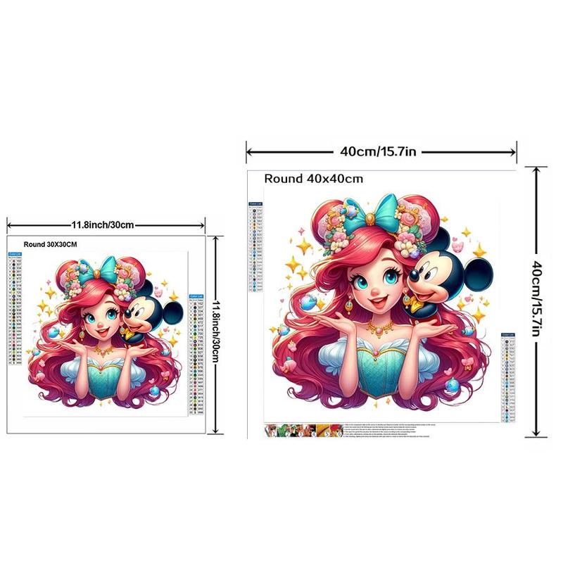 Cartoon Princess Pattern DIY Diamond Arts Colorful Painting Kit without Frame, DIY 5D Diamond Arts Colorful Painting Kit, Wall Art Decor for Home