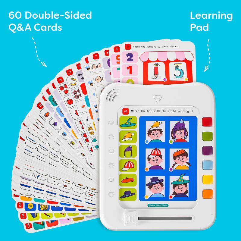 Kids Logic Learning Pad and Talking Flash Cards for 3-6 Year olds