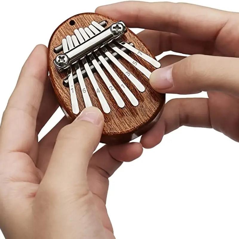 Mini Finger Thumb Piano, 1 Count 8 Key High Quality Exquisite Finger Thumb Piano, Music Gift for Party, Festival, Birthday