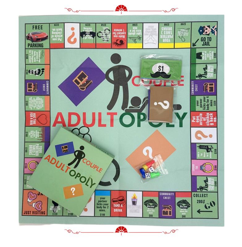 Loveopoly Board Game for Couples - Card Game Props for Date Night