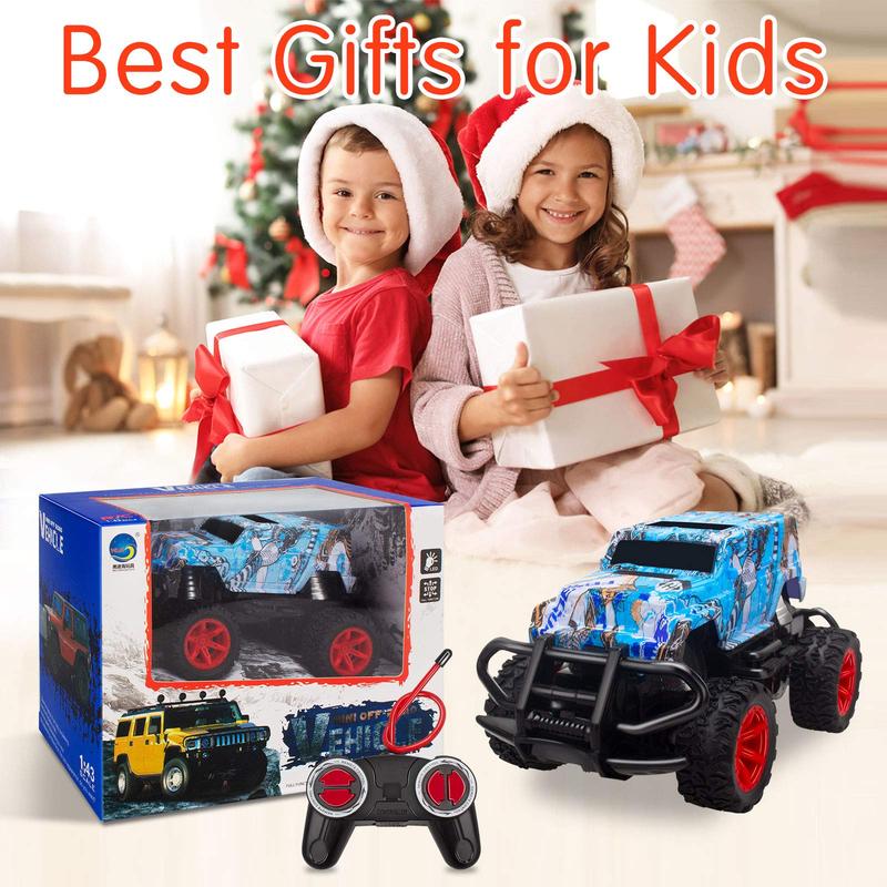 Kids Toys for 3 4 5 6 Year Old Birthday Gift, Remote Control Car for Boys 3-5 RC Trucks Age 4-7, Christmas Teen Gifts for 3-7 Year Old , Toddler Age 3-6