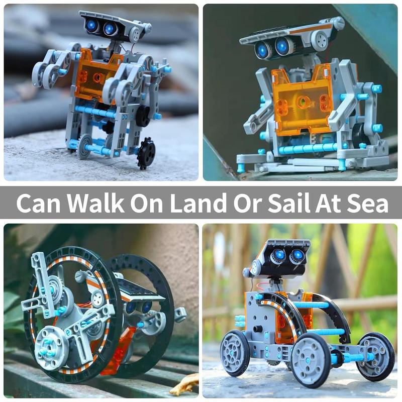 12-in-1 STEM Solar Robot Kit Toys Gifts for Kids 8 9 10 11 12 13 Years Old, Educational Building Science Experiment Set Birthday for Kids Boys Girls