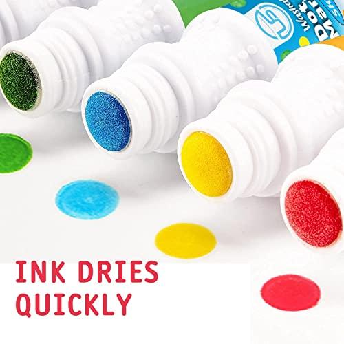 Dot Markers, Dot Markers for Toddlers, Dot Art, Dot Paints Washable for Kids, Bingo Daubers, Washable Dot Markers Toddler Arts and Crafts, Kindergarten Classroom Must Haves