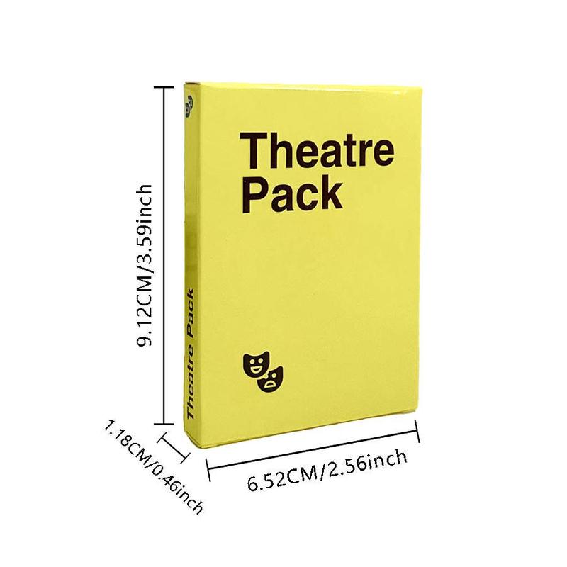 Theater Pack, 1 Count Theater Party Funny Game Card, Cards Against Humanity Mini Expansion, Party Game Card for Adult, Friends, Festival