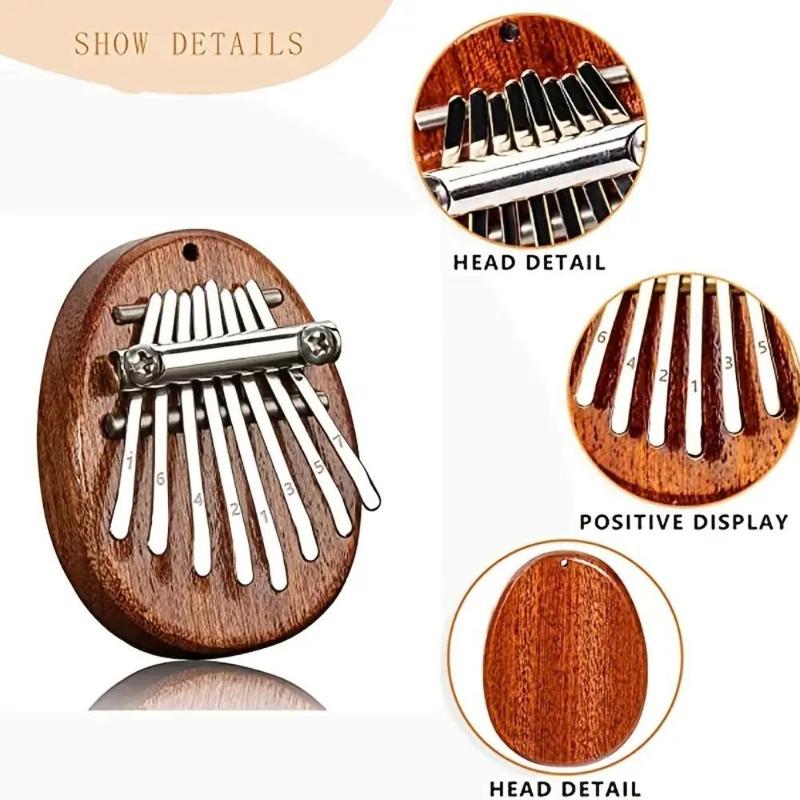 Mini Finger Thumb Piano, 1 Count 8 Key High Quality Exquisite Finger Thumb Piano, Music Gift for Party, Festival, Birthday