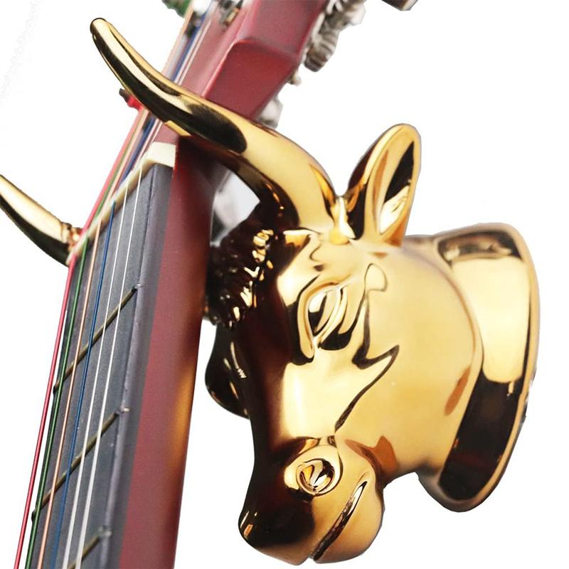 Bull Head Guitar Holder Wall Hanger Guitar Holder for Bass Electric Acoustic Guitar