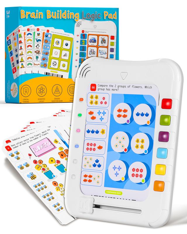 Kids Logic Learning Pad and Talking Flash Cards for 3-6 Year olds