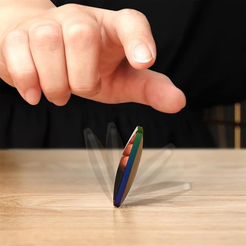 Kinetic Desk Toys - Colorful Office Rotary Decompression Toy Overtumn Spinning Flip Tabletop Toy