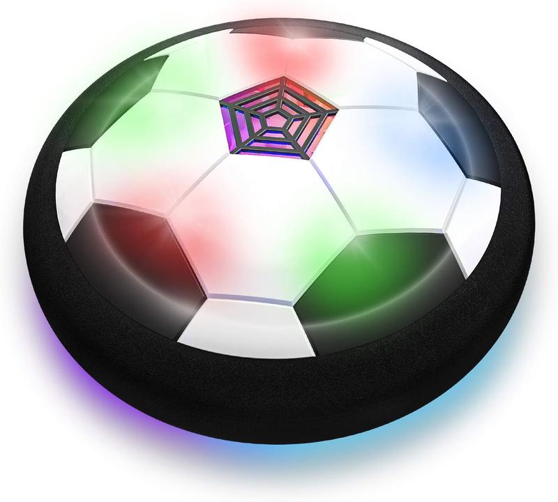 Hover Soccer Ball Boys Toys - Soccer Toys Air Floating Soccer Toy with LED Lights and Foam Bumper Indoor Games for Boys and Girls Birthday Gift for 3-12 Year Old Rechargeable LED