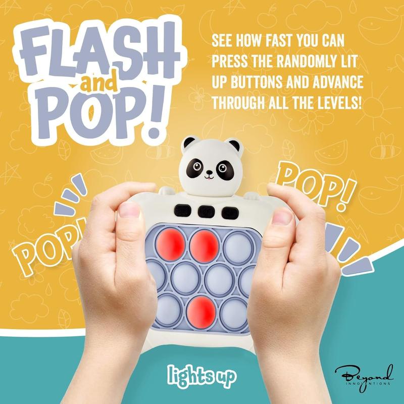 Fast Push Game | Pop It Game Light Up Fidget Toy | The Fidget Game | Quick Push Bubble Game for Educational and Memory Growth | Speed Push Pop Game, Push Game Fidget Toy