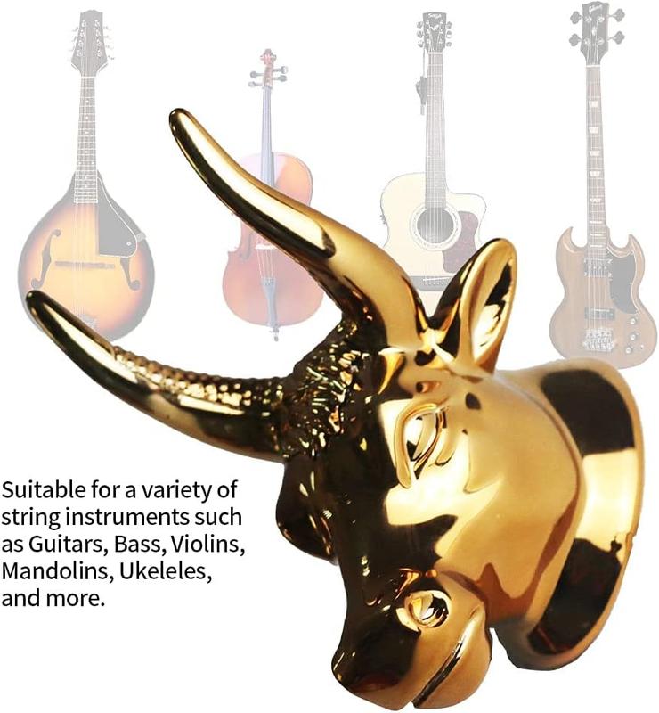 Bull Head Guitar Holder Wall Hanger Guitar Holder for Bass Electric Acoustic Guitar